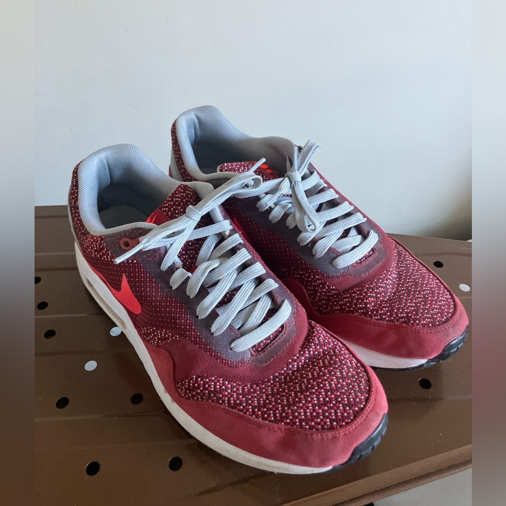 Nike Air Max 1 JCRD- Gym Red- Lightly Worn